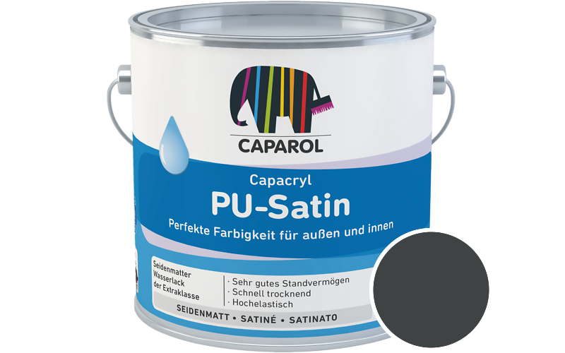 Caparol Capacryl PU-Satin 350ml Acryl-Lack / Getnt im Farbton Venato 5