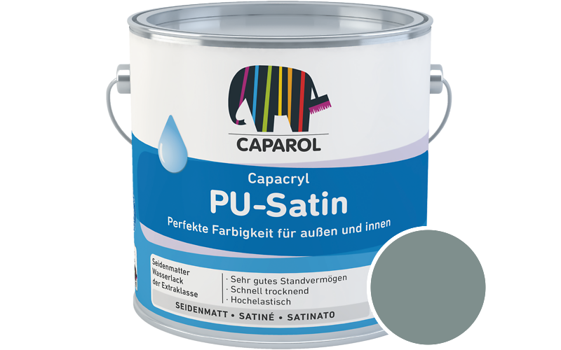 Caparol Capacryl PU-Satin 350ml Acryl-Lack / Getnt im Farbton Verona 75