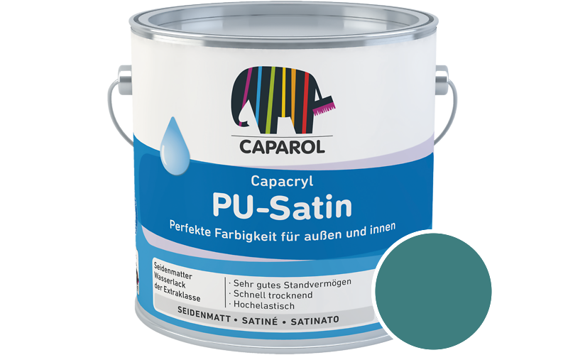 Caparol Capacryl PU-Satin 350ml Acryl-Lack / Getnt im Farbton Verona 95