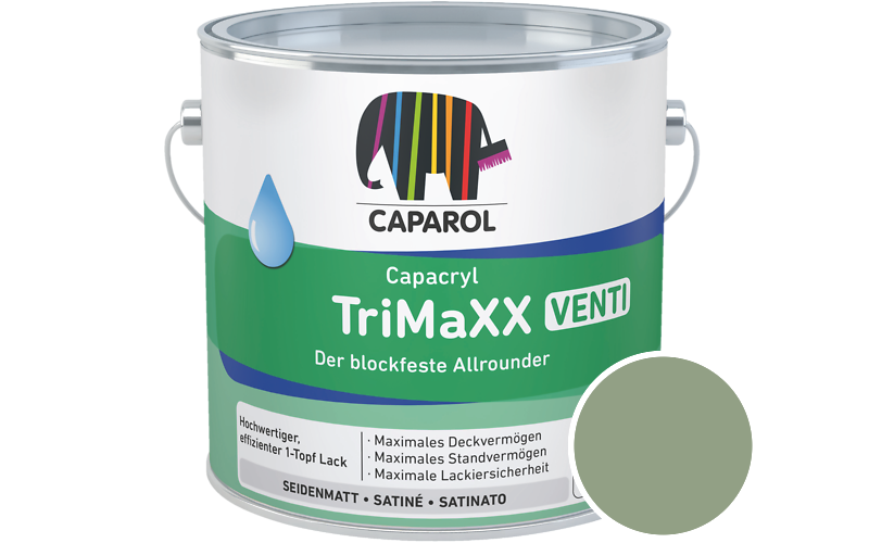 Caparol Capacryl TriMaXX Venti 750ml Acryl-Lack / Getnt im Farbton Agave 65