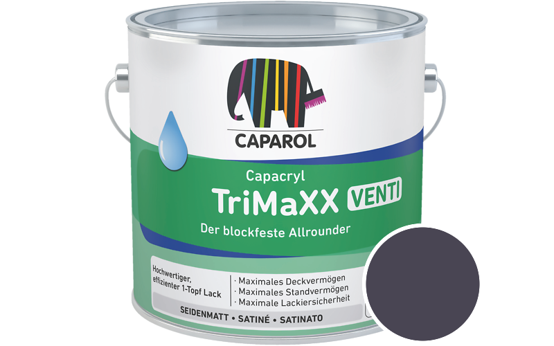 Caparol Capacryl TriMaXX Venti 750ml Acryl-Lack / Getnt im Farbton Amethyst 65