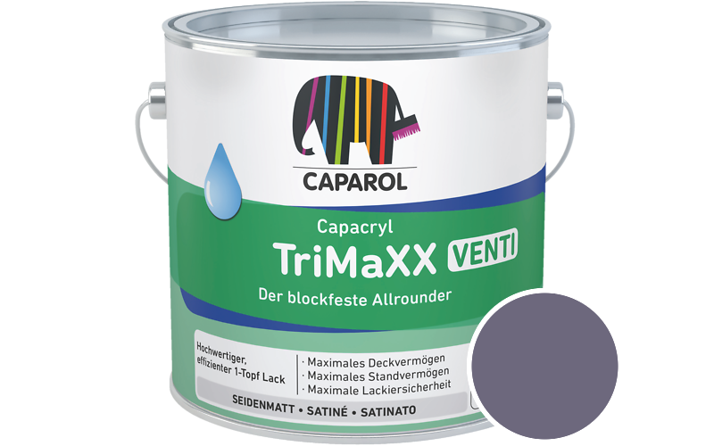 Caparol Capacryl TriMaXX Venti 750ml Acryl-Lack / Getnt im Farbton Amethyst 75