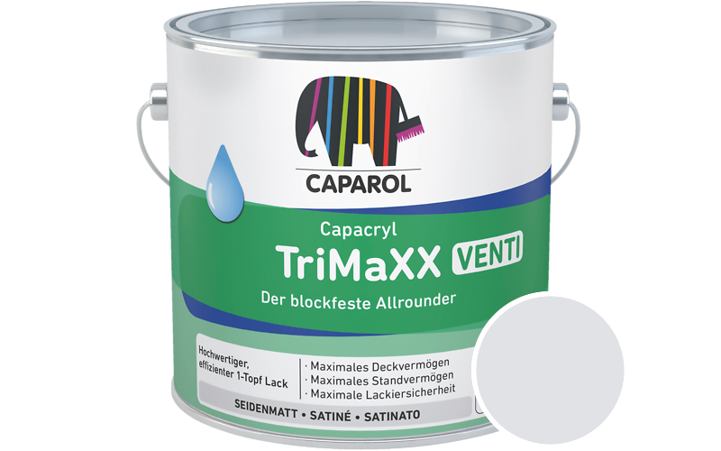 Caparol Capacryl TriMaXX Venti 750ml Acryl-Lack / Get�nt im Farbton Aquarell 55