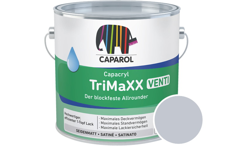 Caparol Capacryl TriMaXX Venti 750ml Acryl-Lack / Getnt im Farbton Astra 15