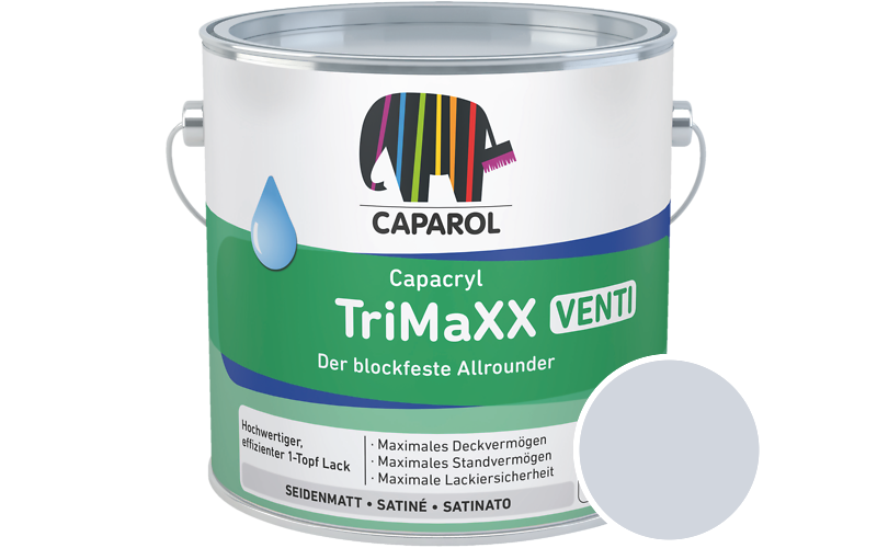 Caparol Capacryl TriMaXX Venti 750ml Acryl-Lack / Getnt im Farbton Astra 45