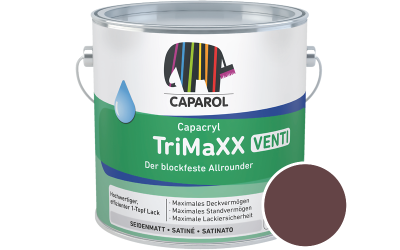 Caparol Capacryl TriMaXX Venti 750ml Acryl-Lack / Getnt im Farbton Baccara 5