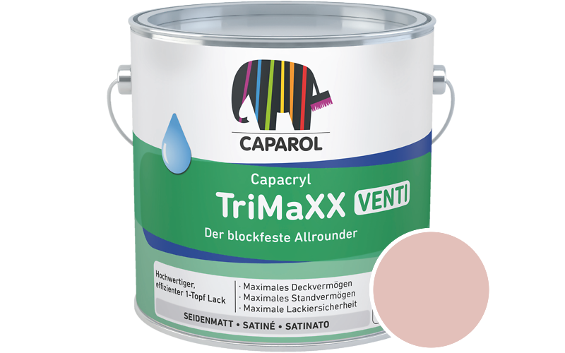 Caparol Capacryl TriMaXX Venti 750ml Acryl-Lack / Get�nt im Farbton Bordeaux 60