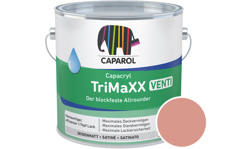 Caparol Capacryl TriMaXX Venti 750ml Acryl-Lack / Getnt im Farbton Cameo 105