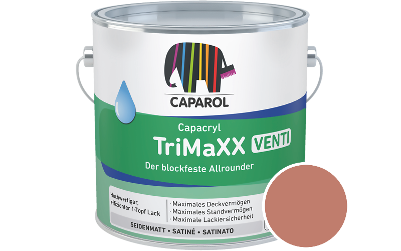 Caparol Capacryl TriMaXX Venti 750ml Acryl-Lack / Getnt im Farbton Cameo 135