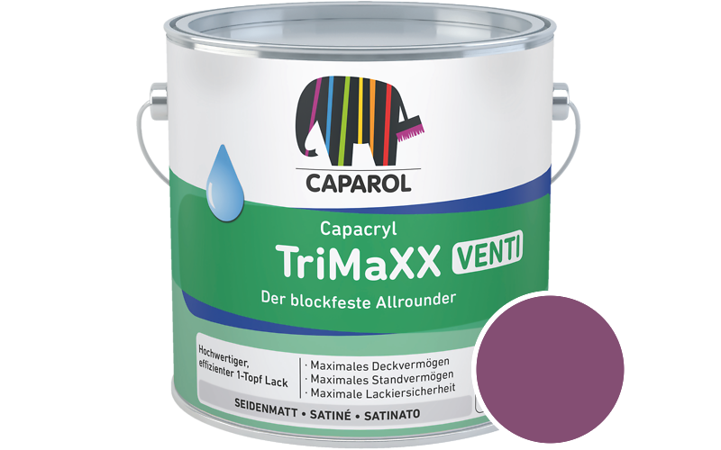 Caparol Capacryl TriMaXX Venti 750ml Acryl-Lack / Getnt im Farbton Clematis 70