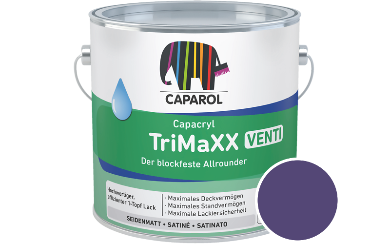 Caparol Capacryl TriMaXX Venti 750ml Acryl-Lack / Getnt im Farbton Diva 15