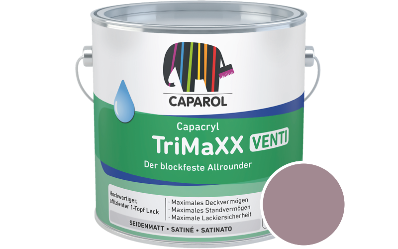 Caparol Capacryl TriMaXX Venti 750ml Acryl-Lack / Getnt im Farbton Flamenco 75