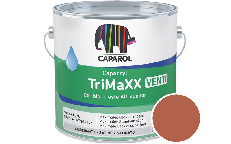 Caparol Capacryl TriMaXX Venti 750ml Acryl-Lack / Getnt im Farbton Lachs 100
