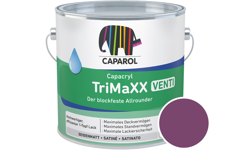 Caparol Capacryl TriMaXX Venti 2,5L Acryl-Lack / Getnt im Farbton Laser 10