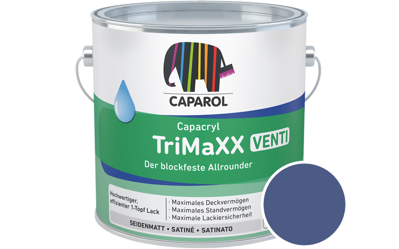 Caparol Capacryl TriMaXX Venti 2,5L Acryl-Lack / Getnt im Farbton Lavendel 165