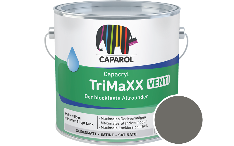 Caparol Capacryl TriMaXX Venti 2,5L Acryl-Lack / Getnt im Farbton Mai 5