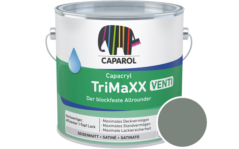 Caparol Capacryl TriMaXX Venti 750ml Acryl-Lack / Getnt im Farbton Malachit 15