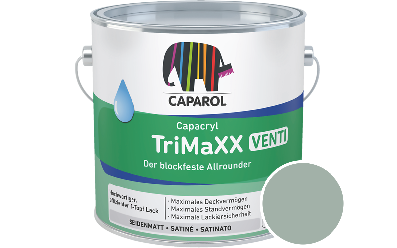 Caparol Capacryl TriMaXX Venti 750ml Acryl-Lack / Getnt im Farbton Mint 50
