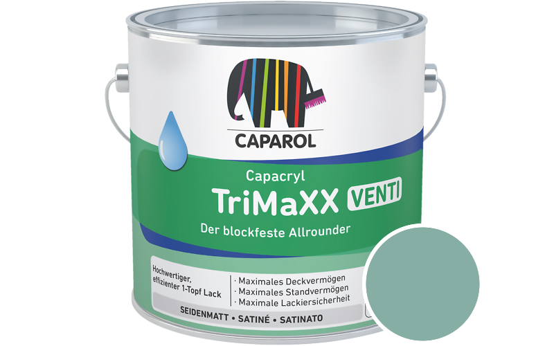Caparol Capacryl TriMaXX Venti 750ml Acryl-Lack / Getnt im Farbton Odenwald 13