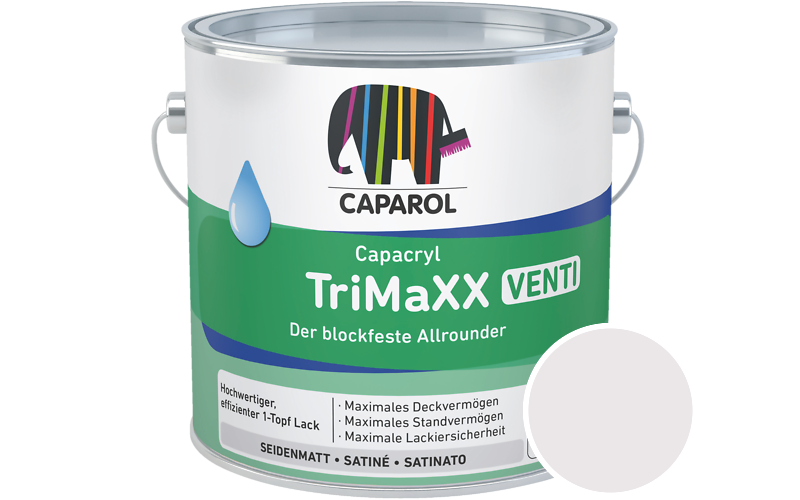 Caparol Capacryl TriMaXX Venti 750ml Acryl-Lack / Getnt im Farbton Off White 60