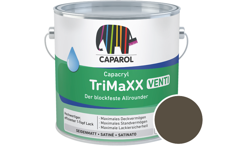 Caparol Capacryl TriMaXX Venti 750ml Acryl-Lack / Getnt im Farbton Palazzo 125