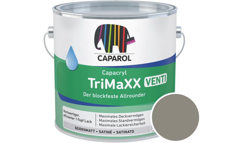 Caparol Capacryl TriMaXX Venti 750ml Acryl-Lack / Getnt im Farbton Tundra 15