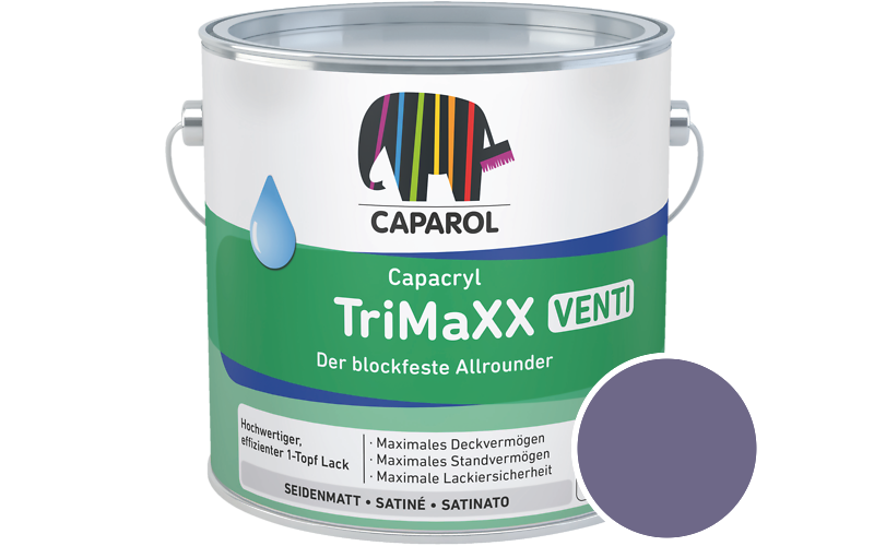 Caparol Capacryl TriMaXX Venti 750ml Acryl-Lack / Getnt im Farbton Velvet 70