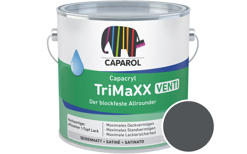 Caparol Capacryl TriMaXX Venti 2,5L Acryl-Lack / Getnt im Farbton Venato 10
