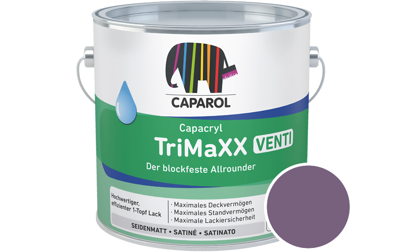 Caparol Capacryl TriMaXX Venti 750ml Acryl-Lack / Getnt im Farbton Viola 70
