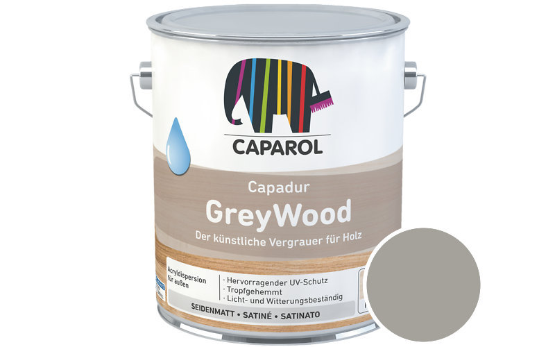 Caparol Capadur GreyWood 700ml Holzlasur / Get�nt im Farbton 7360 Alpingrau