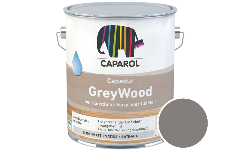Caparol Capadur GreyWood 700ml Holzlasur / Getnt im Farbton Island 1