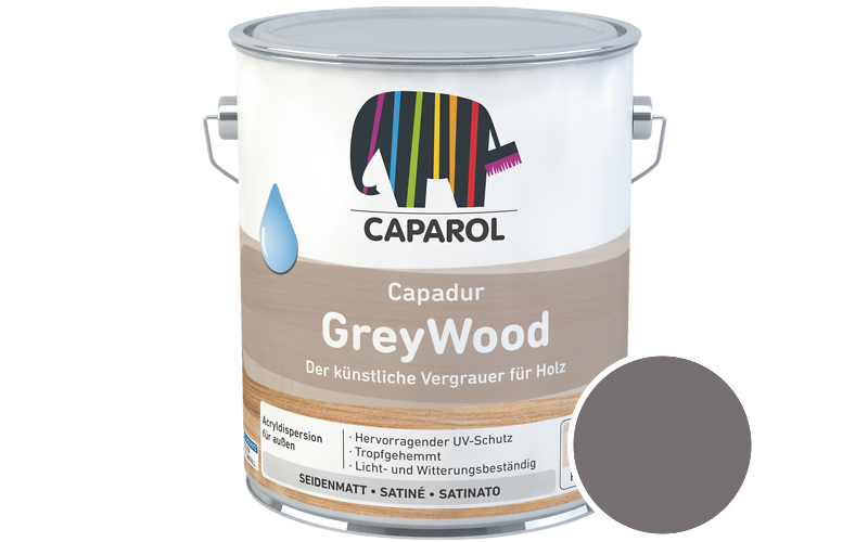 Caparol Capadur GreyWood 700ml Holzlasur / Getnt im Farbton Island 2