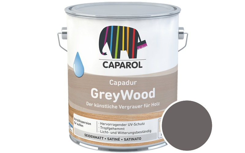 Caparol Capadur GreyWood 700ml Holzlasur / Getnt im Farbton Island 3