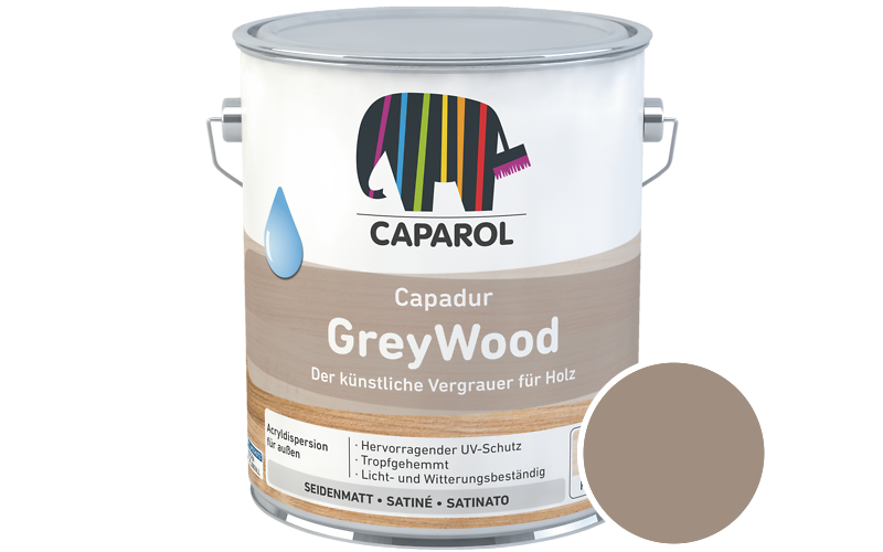 Caparol Capadur GreyWood 700ml Holzlasur / Getnt im Farbton Outback 1