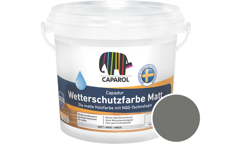 Caparol Capadur Wetterschutzfarbe Matt 10L Holzfarbe fr auen / Getnt im Farbton Agave 5