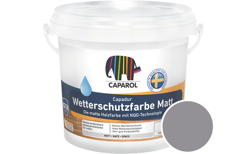 Caparol Capadur Wetterschutzfarbe Matt 750ml Holzfarbe fr auen / Getnt im Farbton Amethyst 15