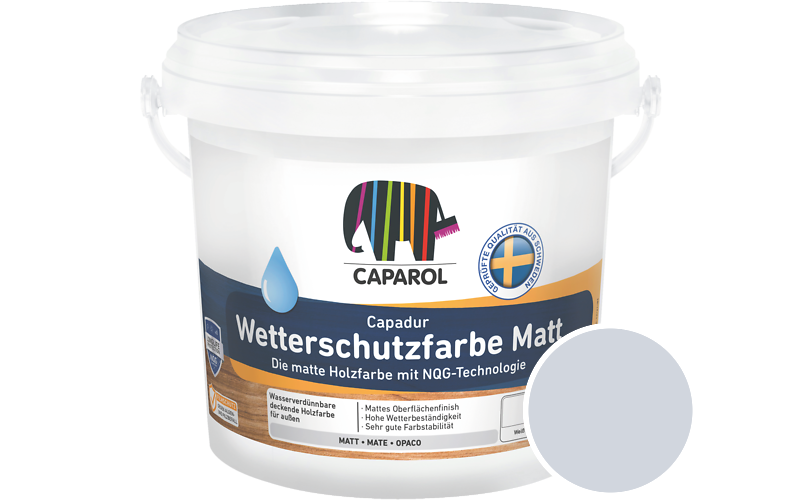 Caparol Capadur Wetterschutzfarbe Matt 10L Holzfarbe fr auen / Getnt im Farbton Astra 45