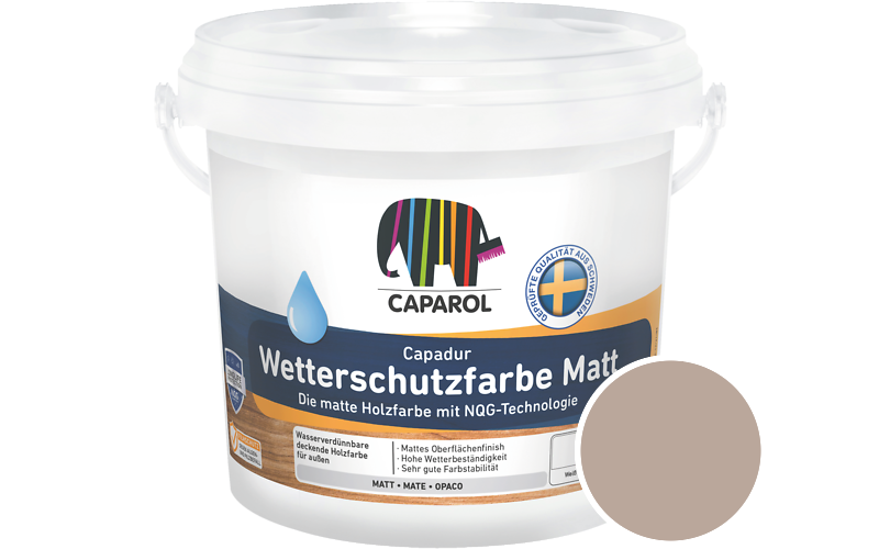 Caparol Capadur Wetterschutzfarbe Matt 750ml Holzfarbe fr auen / Getnt im Farbton Ceramic 20