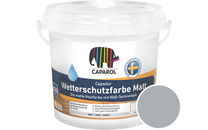 Caparol Capadur Wetterschutzfarbe Matt 750ml Holzfarbe fr auen / Getnt im Farbton Lago 25