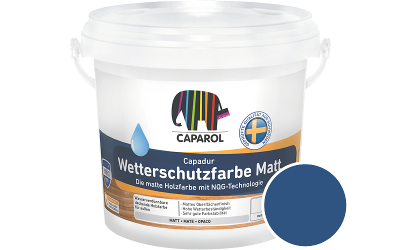 Caparol Capadur Wetterschutzfarbe Matt 750ml Holzfarbe fr auen / Getnt im Farbton Laser 85