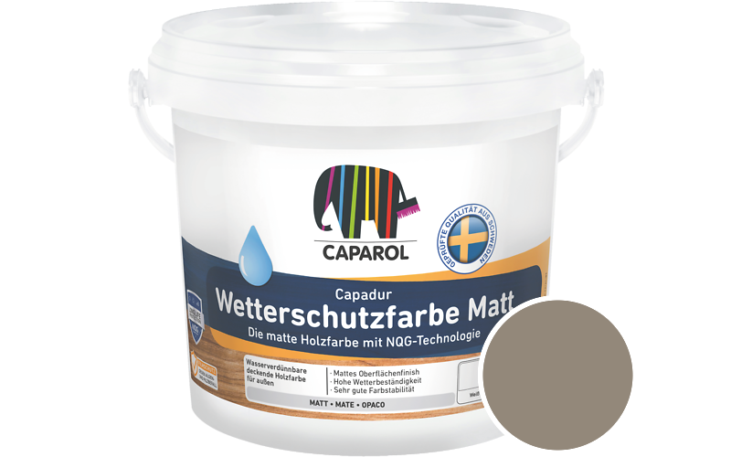 Caparol Capadur Wetterschutzfarbe Matt 750ml Holzfarbe fr auen / Getnt im Farbton Marill 15