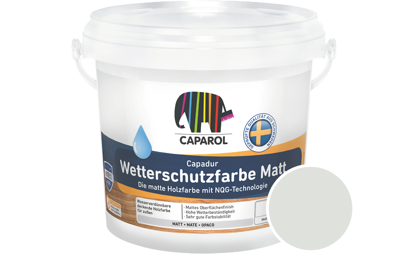 Caparol Capadur Wetterschutzfarbe Matt 750ml Holzfarbe fr auen / Getnt im Farbton Mint 25