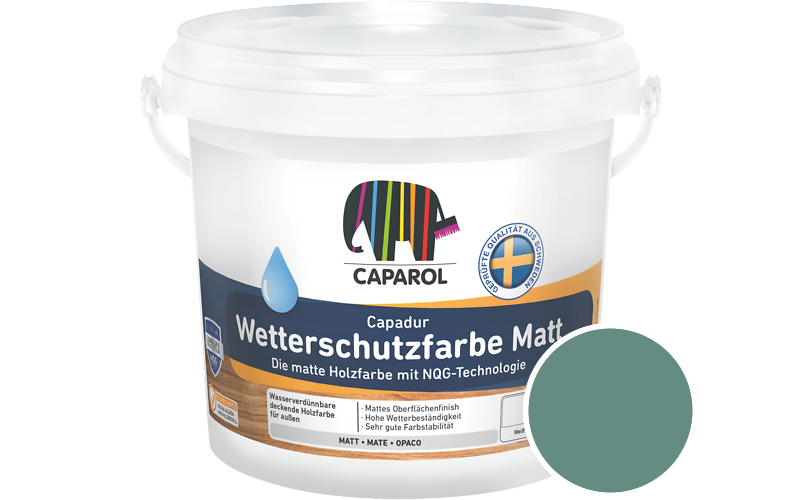 Caparol Capadur Wetterschutzfarbe Matt 750ml Holzfarbe fr auen / Getnt im Farbton Odenwald 12