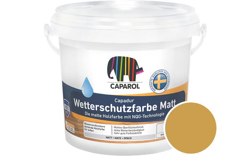 Caparol Capadur Wetterschutzfarbe Matt 10L Holzfarbe fr auen / Getnt im Farbton Palazzo 285
