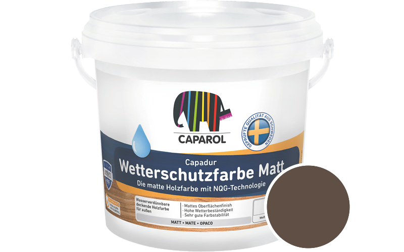 Caparol Capadur Wetterschutzfarbe Matt 750ml Holzfarbe fr auen / Getnt im Farbton Papaya 5