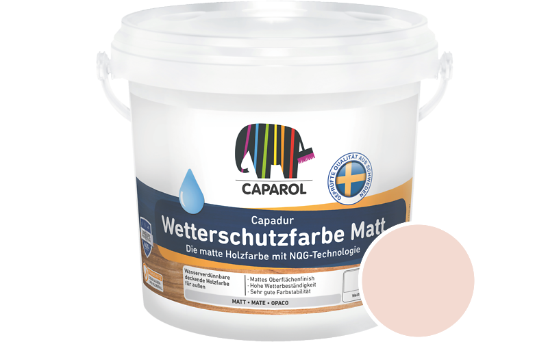 Caparol Capadur Wetterschutzfarbe Matt 750ml Holzfarbe fr auen / Getnt im Farbton Perl 30