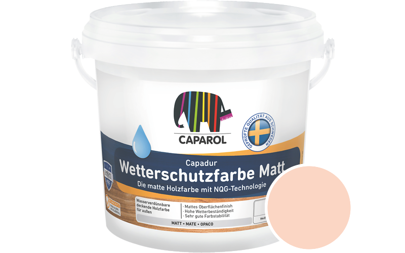 Caparol Capadur Wetterschutzfarbe Matt 750ml Holzfarbe fr auen / Getnt im Farbton Perl 55