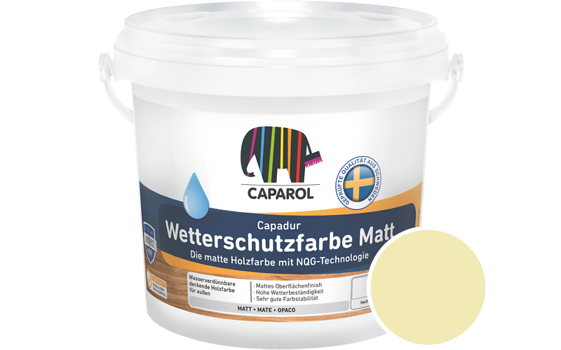 Caparol Capadur Wetterschutzfarbe Matt 10L Holzfarbe fr auen / Getnt im Farbton Tundra 150
