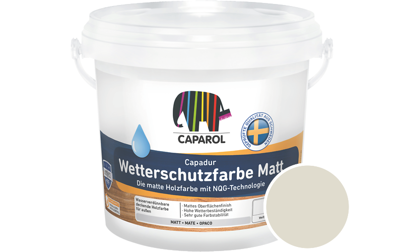 Caparol Capadur Wetterschutzfarbe Matt 750ml Holzfarbe fr auen / Getnt im Farbton Tundra 25