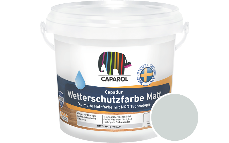 Caparol Capadur Wetterschutzfarbe Matt 2,5L Holzfarbe fr auen / Getnt im Farbton Verona 55